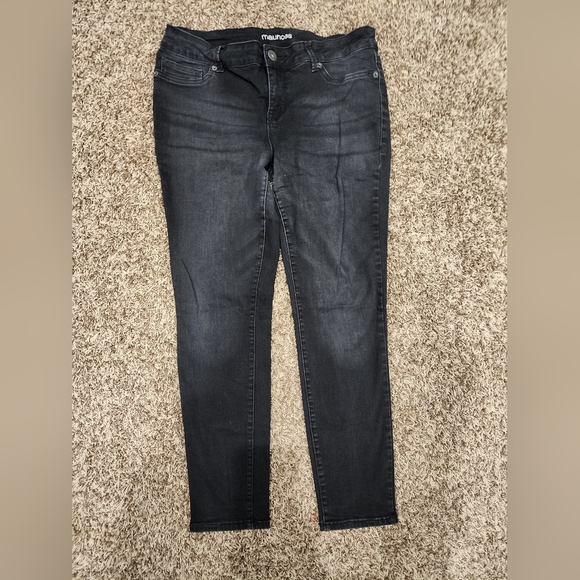 Maurices Skinny Jeggings Black Size L Short - Picture 1 of 6